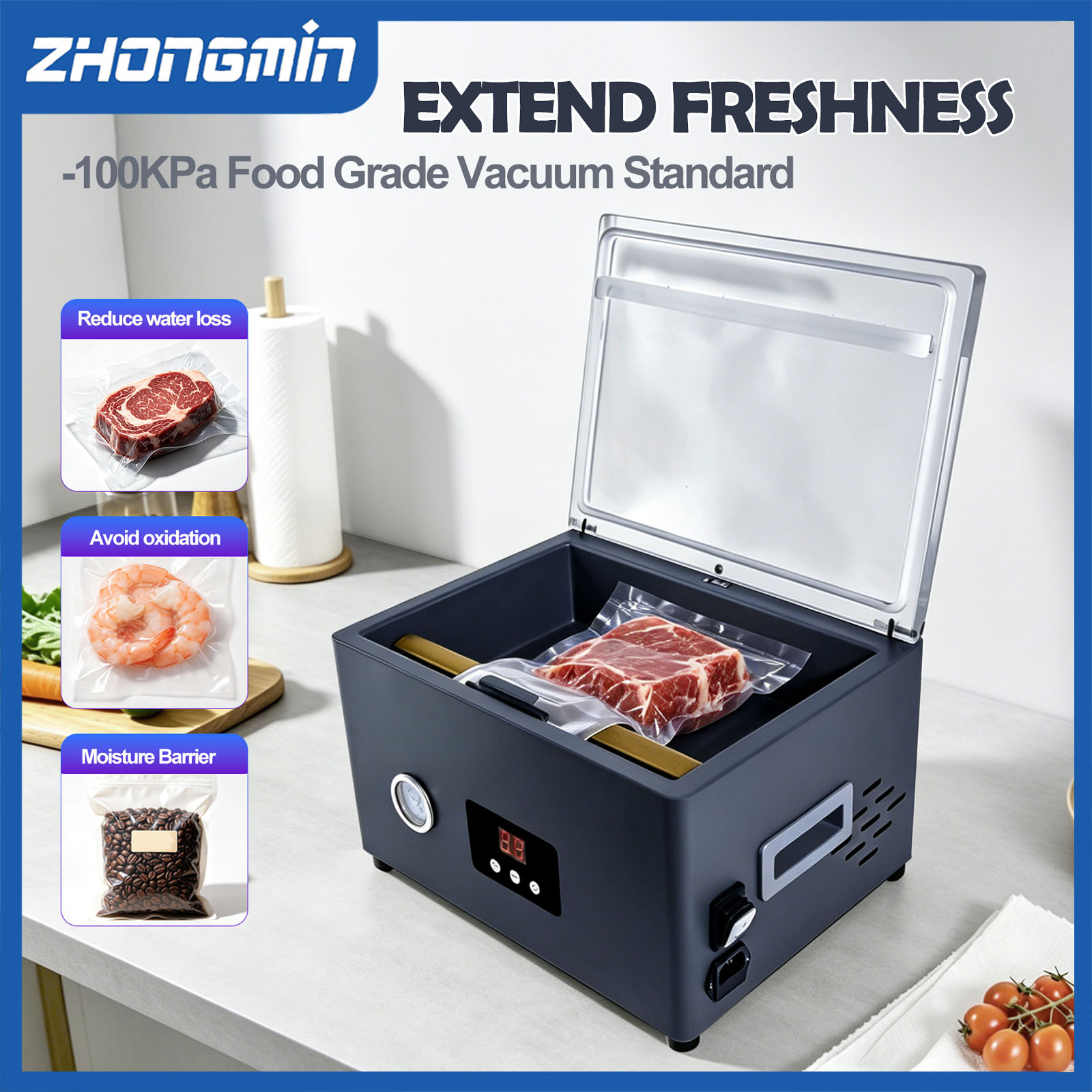 Food Vacuum Sealer Machine - ZHONGMIN Food Vacuum Sealer Machine Electric