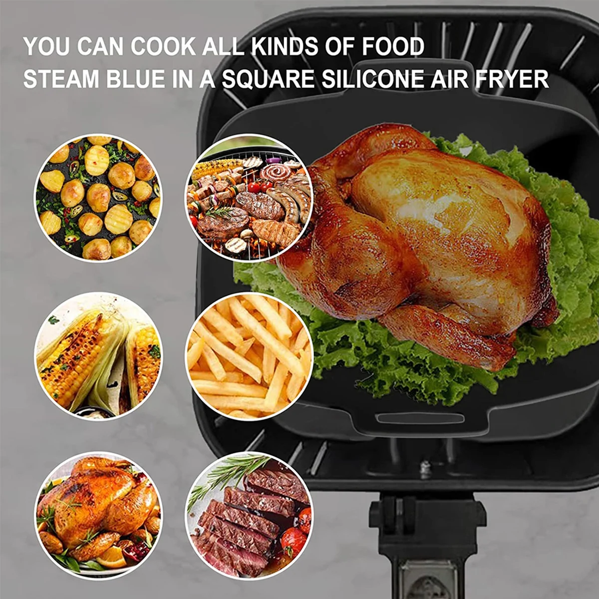 2Pcs Air Fryer Silicone Liner  - Air Fryer Silicone Pot Liner recension och pris