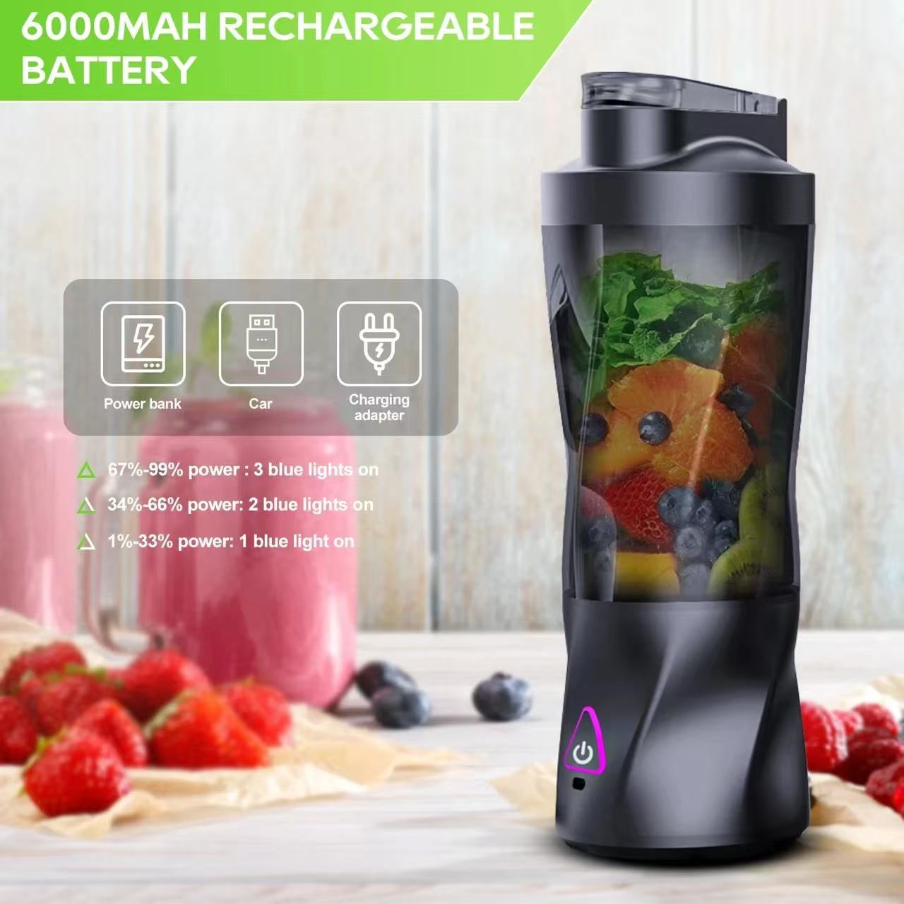 Portable Electric Juicer 700ML - Portable Blender Usb Rechargeable recension och pris