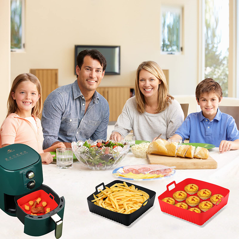 Square Large Silicone Air Frye - Air Fryer Silicone Pot Liner recension och pris