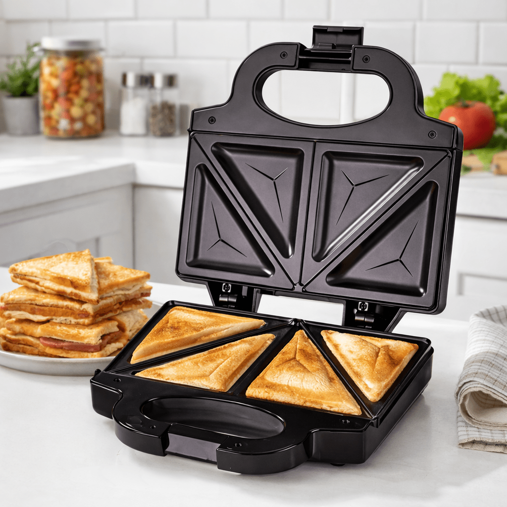 2-in-1 750W Fast Heating Sandw - Mini Waffle Maker Machine recension och pris