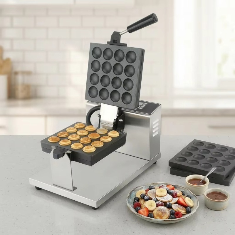 Nonstick Poffertjes Machine 16 - Mini Waffle Maker Machine recension och pris
