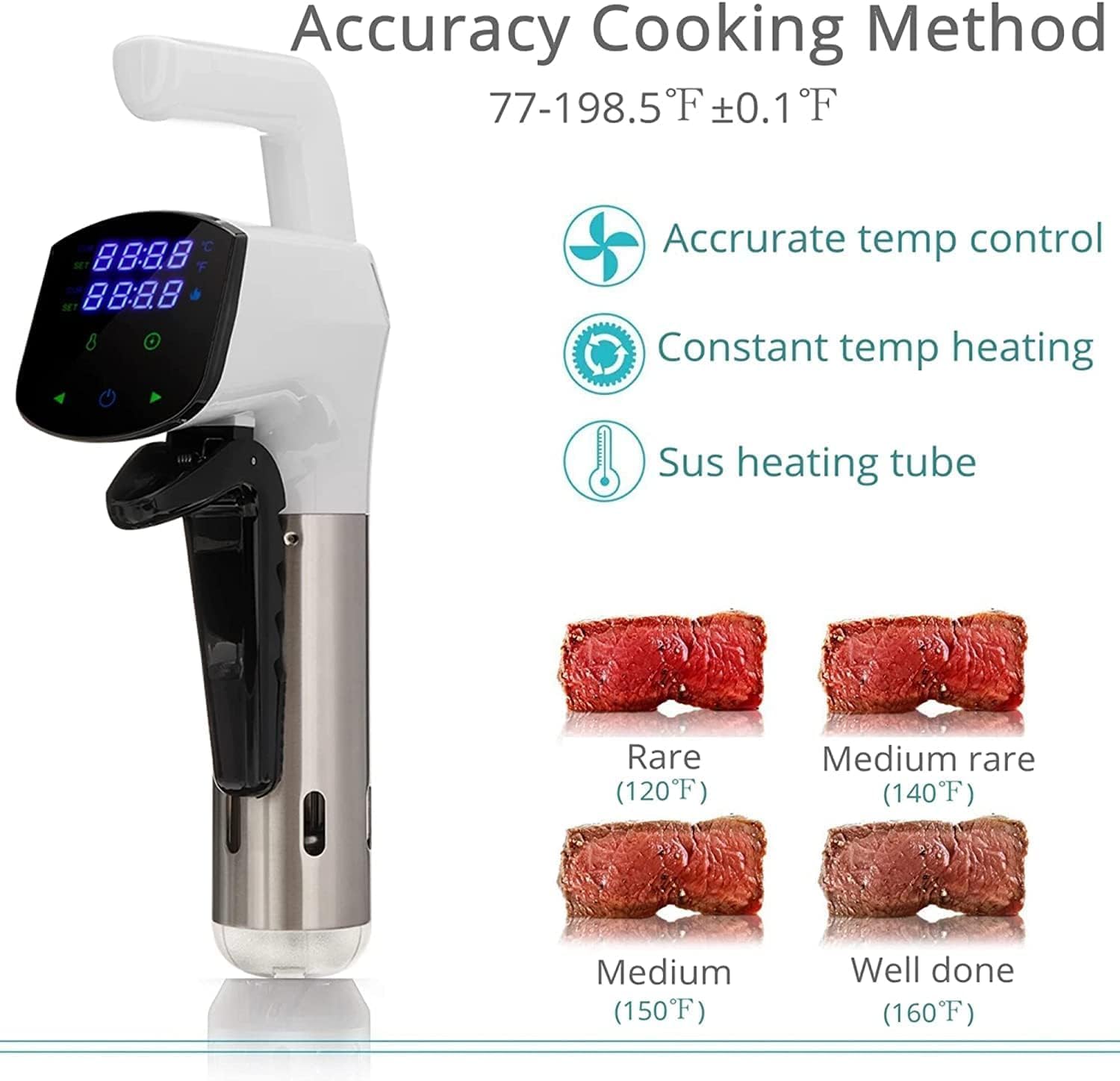 SmartChef Sous Vide Machine 18 - Digital Sous Vide Precision Cooker recension och pris