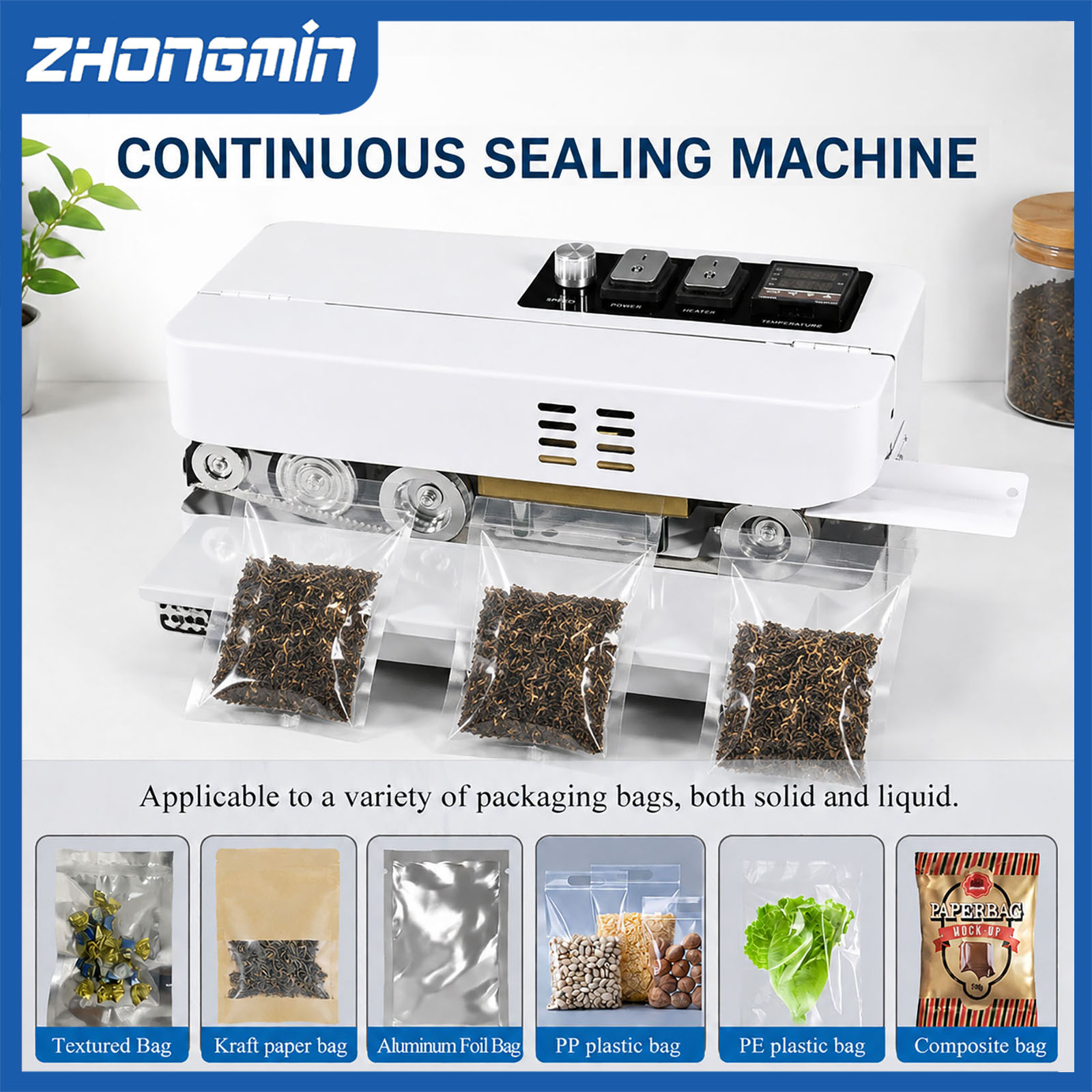 ZHONGMIN Electric Vacuum Seale - Food Vacuum Sealer Machine recension och pris