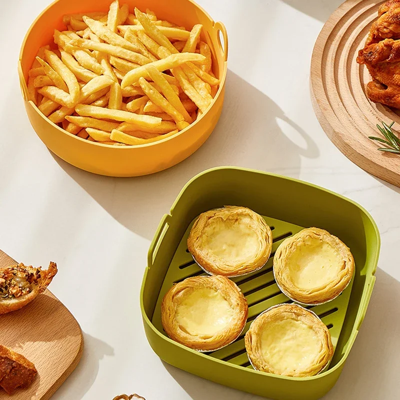 Round Air Fryer Liners Square  - Air Fryer Silicone Pot Liner recension och pris