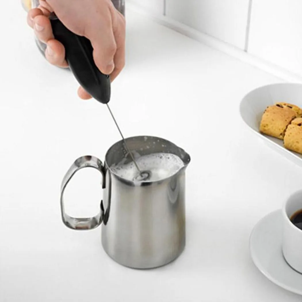 Household Mini Stainless Steel - Electric Milk Frother Handheld recension och pris