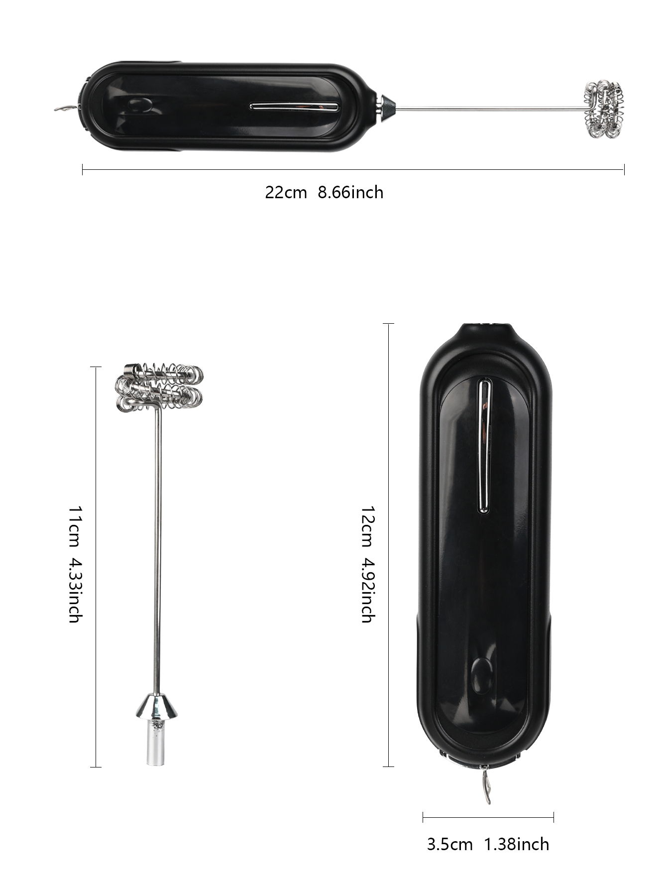 New High-End Electric Handheld - Electric Milk Frother Handheld recension och pris